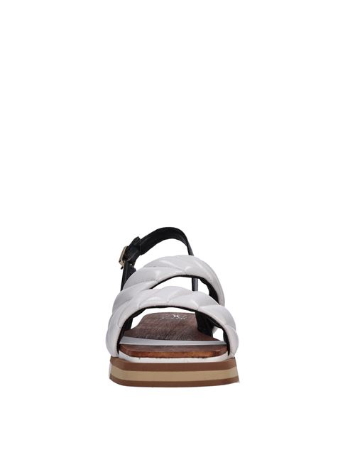 Sandali in pelle FABI | FD7607B HARRODSBIANCO-NERO